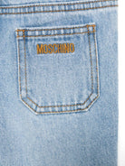 Jeans dritti per neonato Moschino Kids denim con vita elasticizzata - Rubino Kids