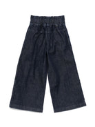 Jeans per bambina Aspesi Kids in denim a gamba larga - Rubino Kids