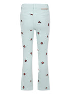 Jeans per bambina Stella McCartney Kids azzurro con ricamo coccinella - Rubino Kids