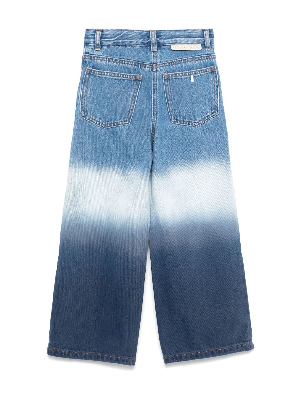 Jeans per bambina Stella McCartney Kids in denim effetto sbiadito - Rubino Kids