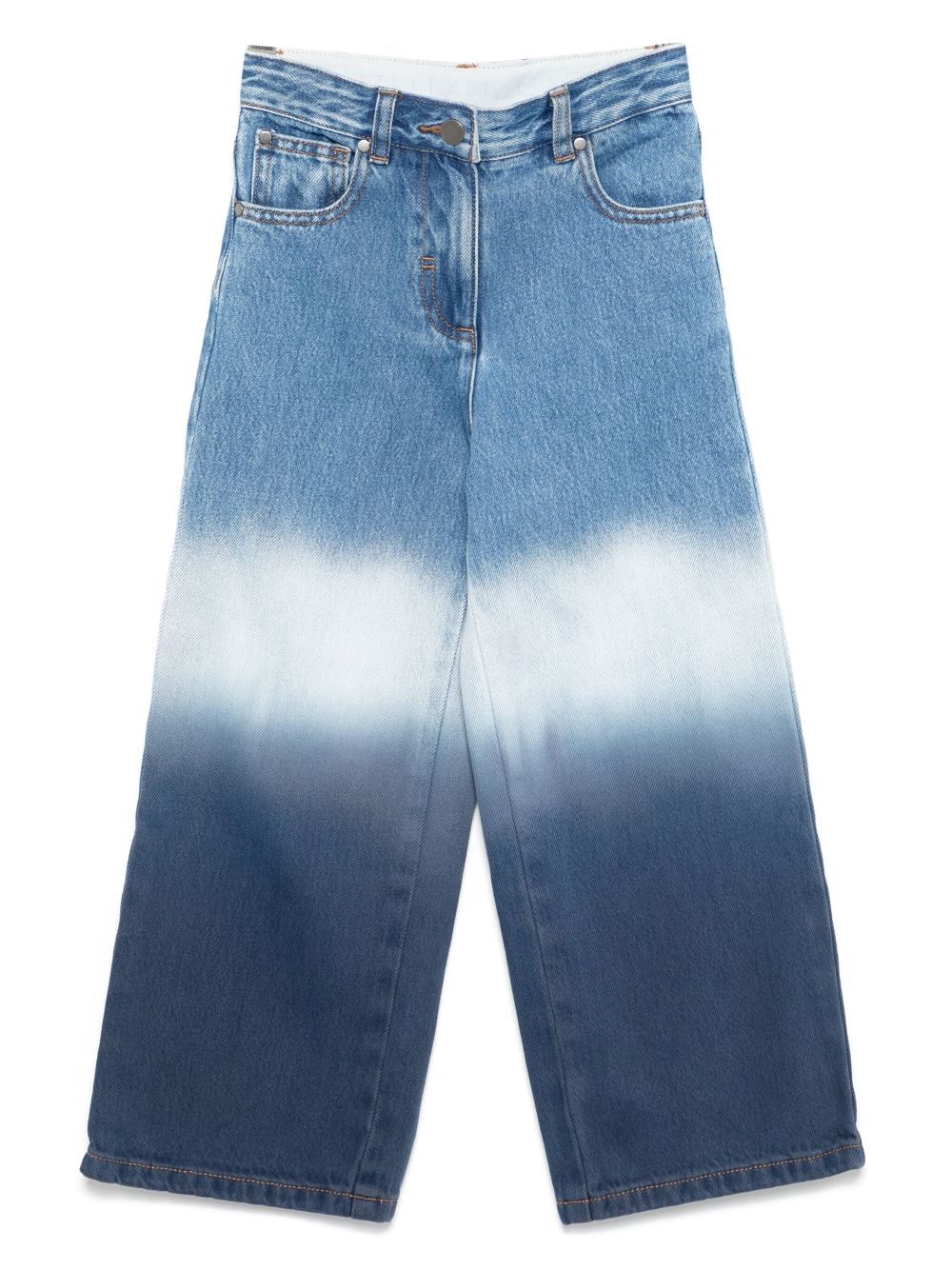 Jeans per bambina Stella McCartney Kids in denim effetto sbiadito - Rubino Kids