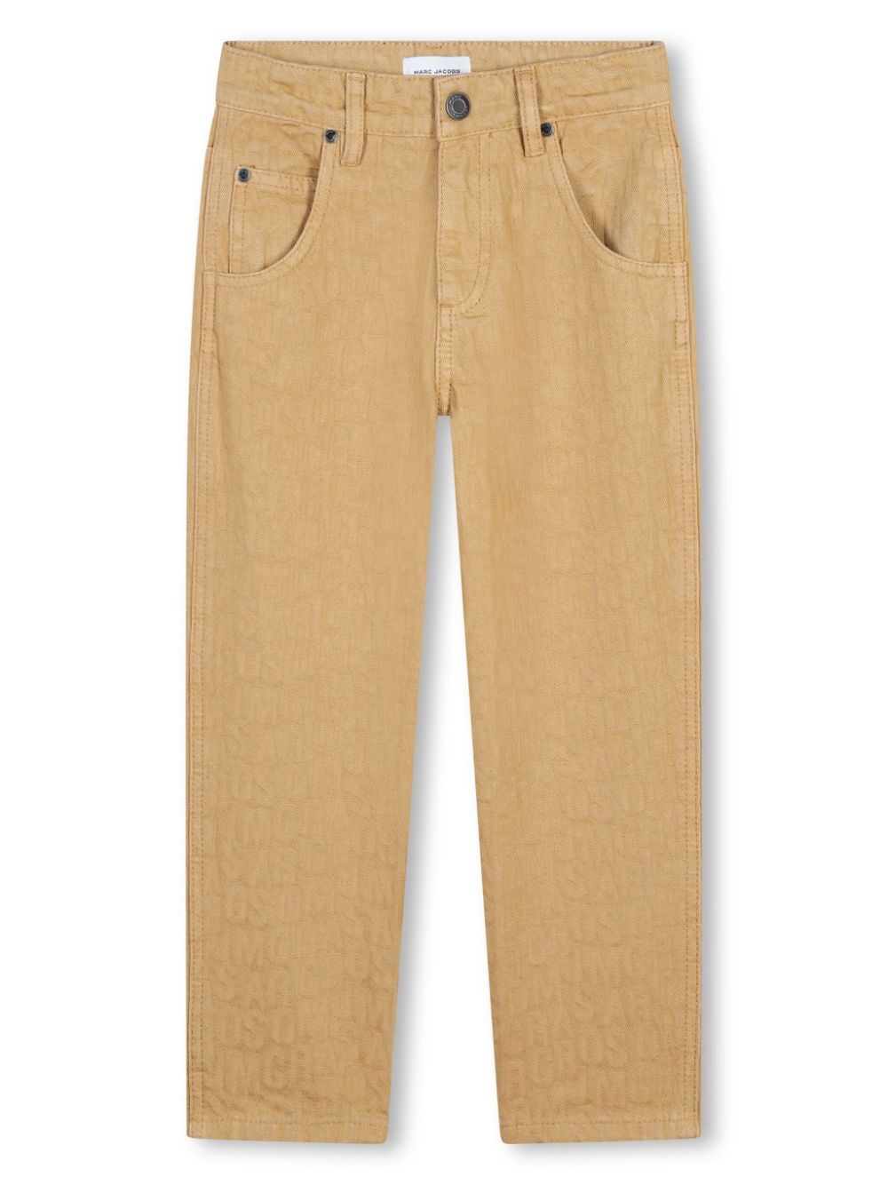 Jeans per bambina The Marc Jacobs Kids beige a gamba affusolata - Rubino Kids