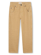 Jeans per bambina The Marc Jacobs Kids beige a gamba affusolata - Rubino Kids