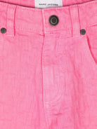 Jeans per bambina The Marc Jacobs Kids rosa a gamba affusolata - Rubino Kids