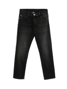 Jeans per bambina Versace Kids in denim nero modello dritto - Rubino Kids