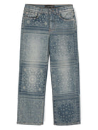 Jeans per bambino Amiri Kids in denim con stampa bandana - Rubino Kids