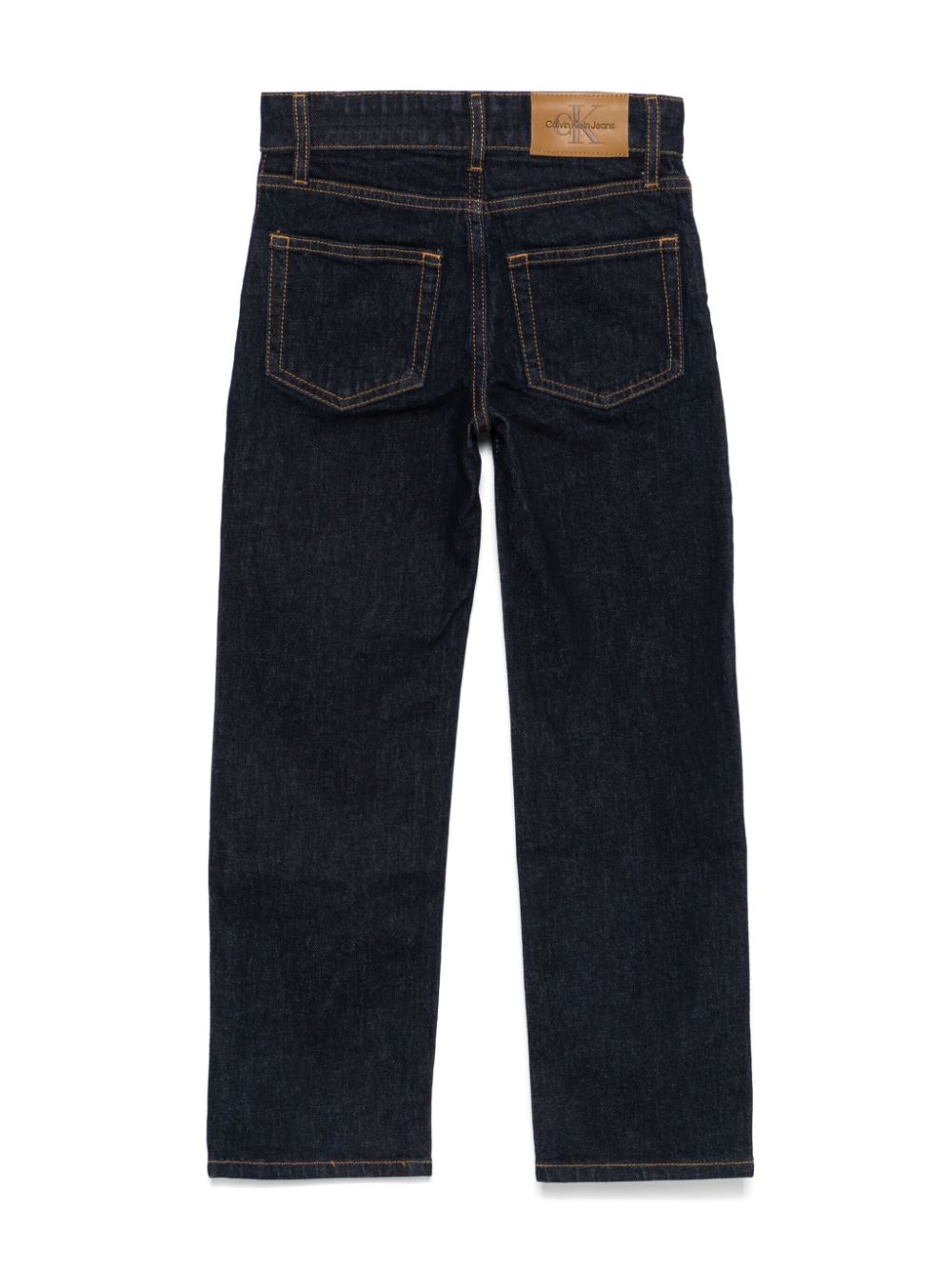 Jeans per bambino Calvin Klein Kids in denim a gamba dritta - Rubino Kids