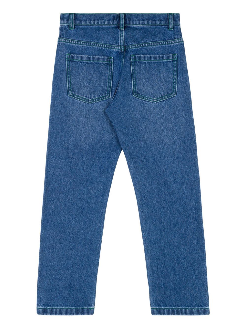 Jeans per bambino Moschino Kids in denim con stampa Teddy Bear - Rubino Kids