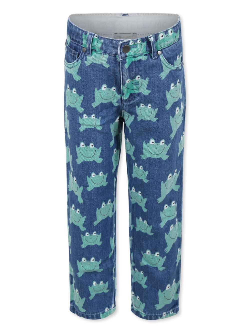 Jeans per bambino Stella McCartney Kids in denim con stampa frog - Rubino Kids