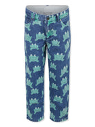 Jeans per bambino Stella McCartney Kids in denim con stampa frog - Rubino Kids