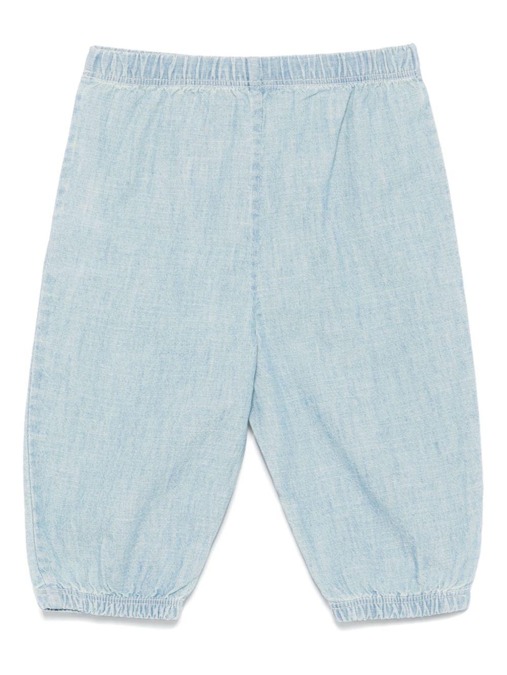 Jeans per neonata POLO RALPH LAUREN KIDS azzurro con ricamo - Rubino Kids