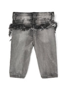 Jeans ricamati a fiori - Rubino Kids