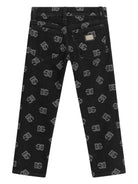 Jeans skinny con effetto jacquard - Rubino Kids