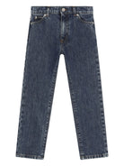 Jeans skinny con placca logo - Rubino Kids