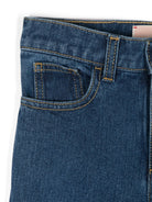 Jeans slim per bambina Elisabetta Franchi La Mia Bambina blu con passanti - Rubino Kids