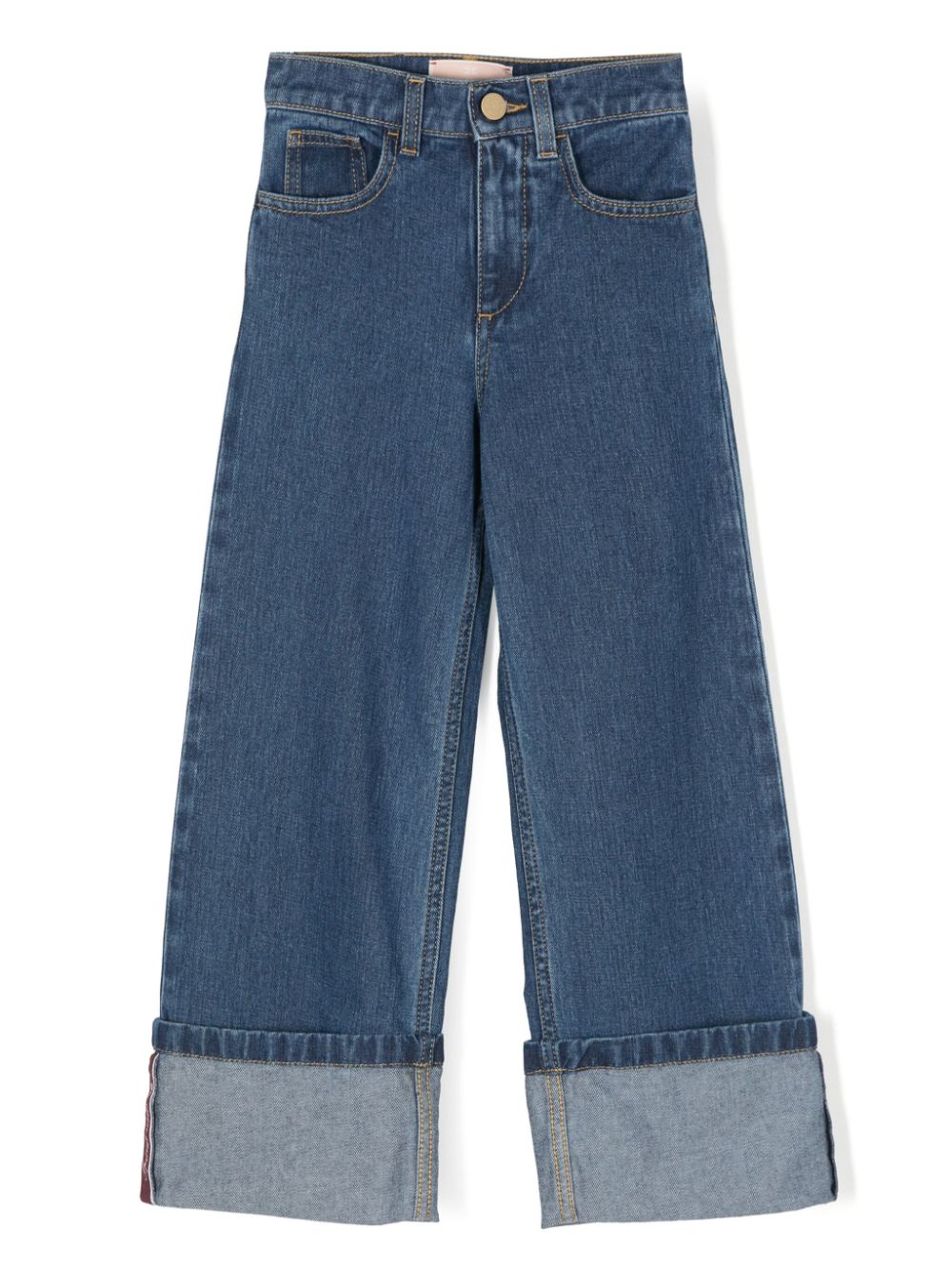 Jeans slim per bambina Elisabetta Franchi La Mia Bambina blu con passanti - Rubino Kids