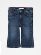 Jeans svasati con ricamo per neonata Tommy Hilfiger Junior blu con passanti - Rubino Kids