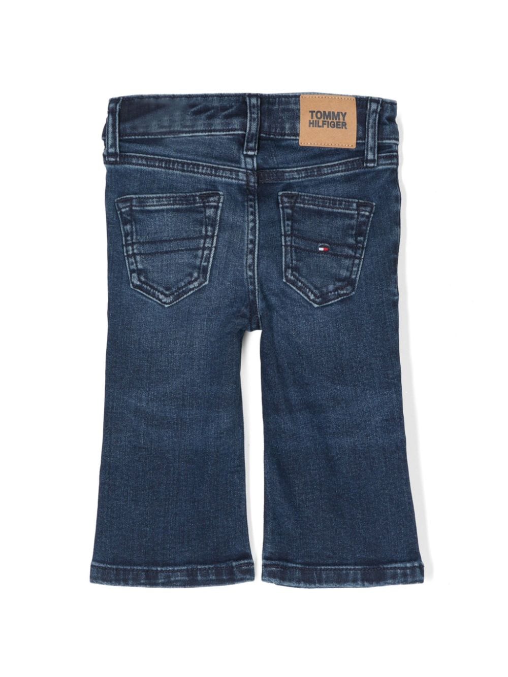 Jeans svasati con ricamo per neonata Tommy Hilfiger Junior blu con passanti - Rubino Kids