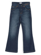 Jeans svasati con ricamo - Rubino Kids