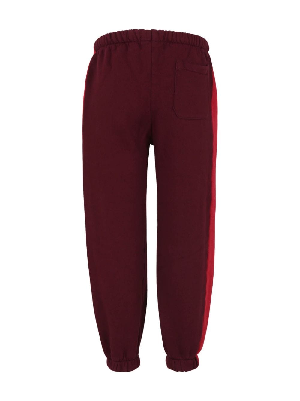 Joggers con stampa per bambina Bobo Choses rosso con dettaglio laterale a righe - Rubino Kids