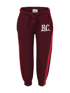 Joggers con stampa per bambina Bobo Choses rosso con dettaglio laterale a righe - Rubino Kids