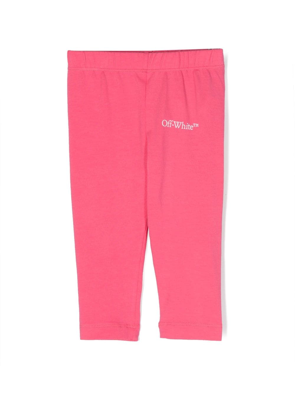 leggings con elastico in vita e stampa logo - Rubino Kids