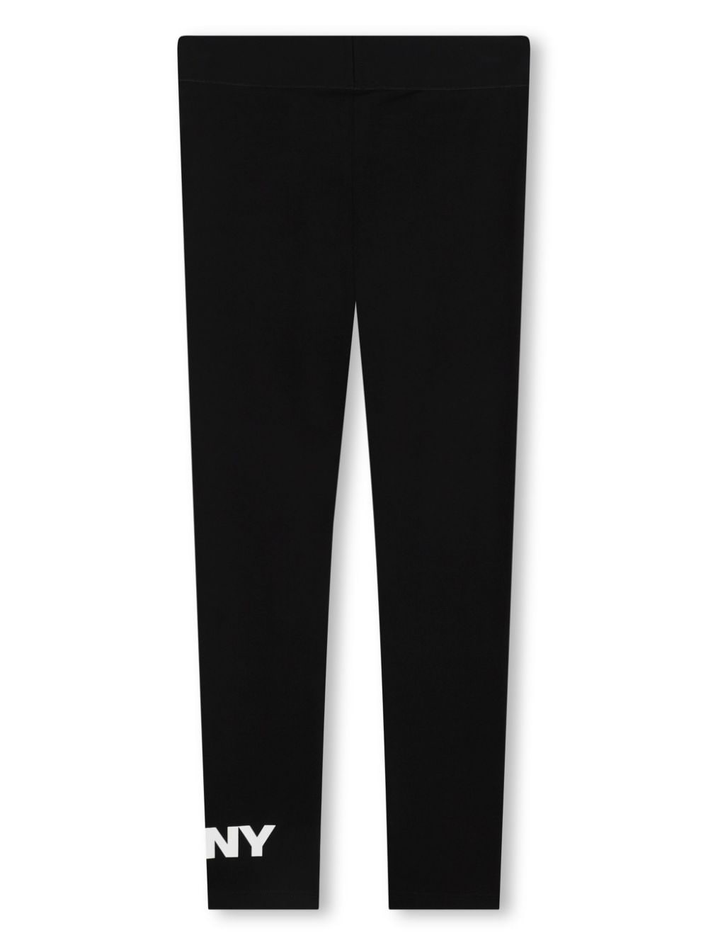 Leggings con logo per bambina Dkny Kids nero con taglio super skinny - Rubino Kids