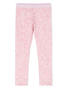 Leggings con stampa Barocco - Rubino Kids