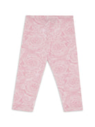 Leggings con stampa Barocco - Rubino Kids