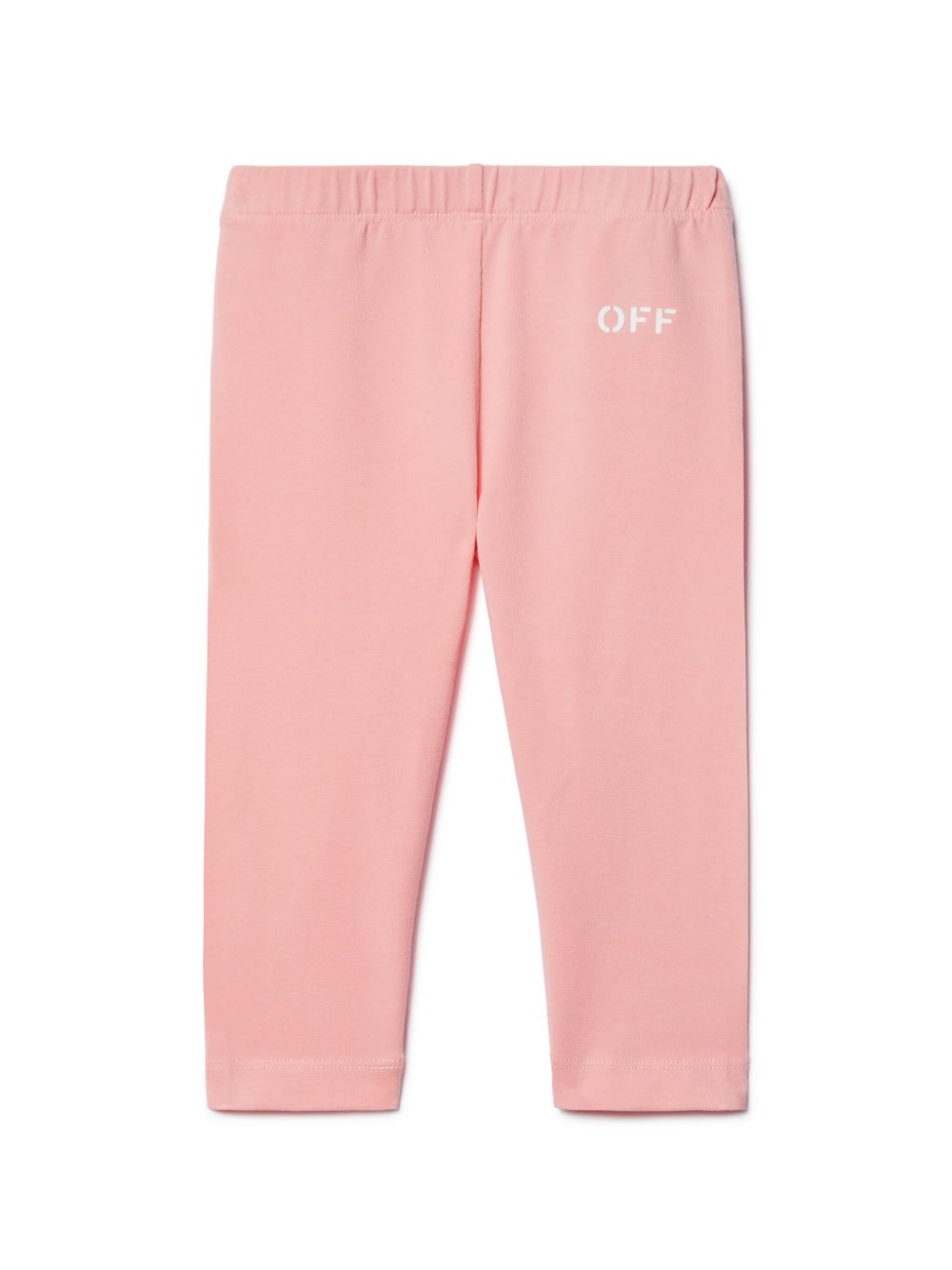 Leggings con stampa per neonata Off - White Kids rosa con design elasticizzato - Rubino Kids