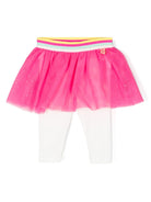 Leggings con strato in tulle - Rubino Kids