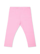 Leggings con vita elasticizzata con stampa logo - Rubino Kids