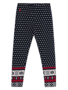 Leggings per bambina Polo Ralph Lauren Kids blu con motivo Polo Pony esclusivo - Rubino Kids