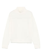 Maglia per bambina Fendi Kids bianco con collo alto - Rubino Kids