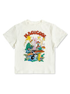 Maglietta con stampa grafica per bambino Stella McCartney Kids bianco con orlo dirtto - Rubino Kids