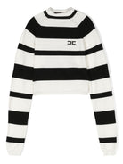 Maglione a righe crop - Rubino Kids