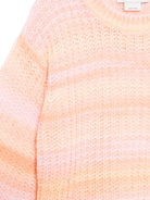 Maglione a righe per bambina Stella McCartney Kids rosa con design semi trasparente - Rubino Kids