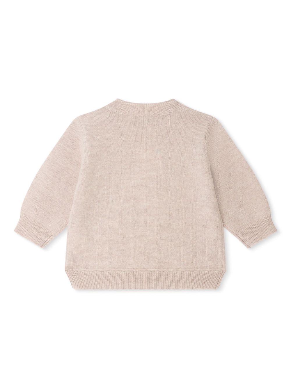 Maglione Almira per neonato Bonpoint rosa con collo a lupetto - Rubino Kids