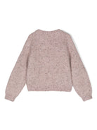 Maglione con effetto mélange per bambina Brunello Cucinelli Kids rosa con dettaglio lurex - Rubino Kids