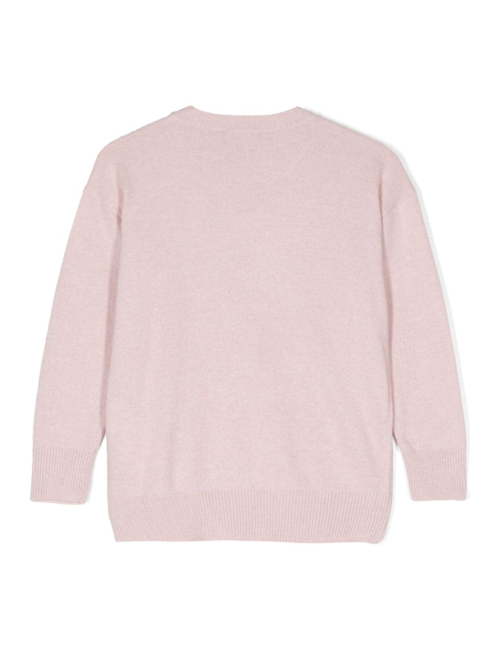 Maglione con logo per bambino Emporio Armani Kids rosa con girocollo - Rubino Kids