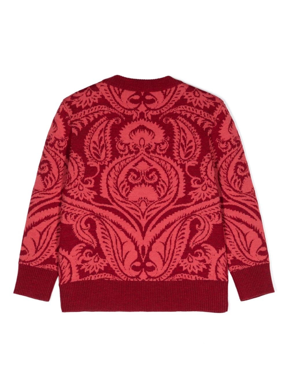 Maglione con logo per bambino ETRO KIDS rosso con lavorazione a intarsio - Rubino Kids