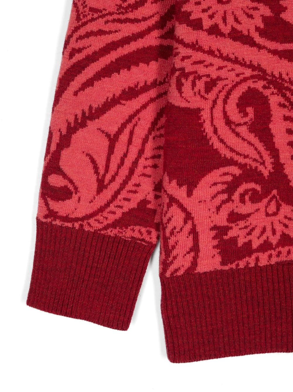 Maglione con logo per bambino ETRO KIDS rosso con lavorazione a intarsio - Rubino Kids