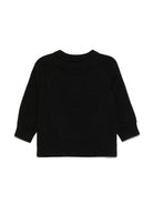 Maglione con monogramma jacquard per neonato Calvin Klein Kids nero con polsini a coste - Rubino Kids