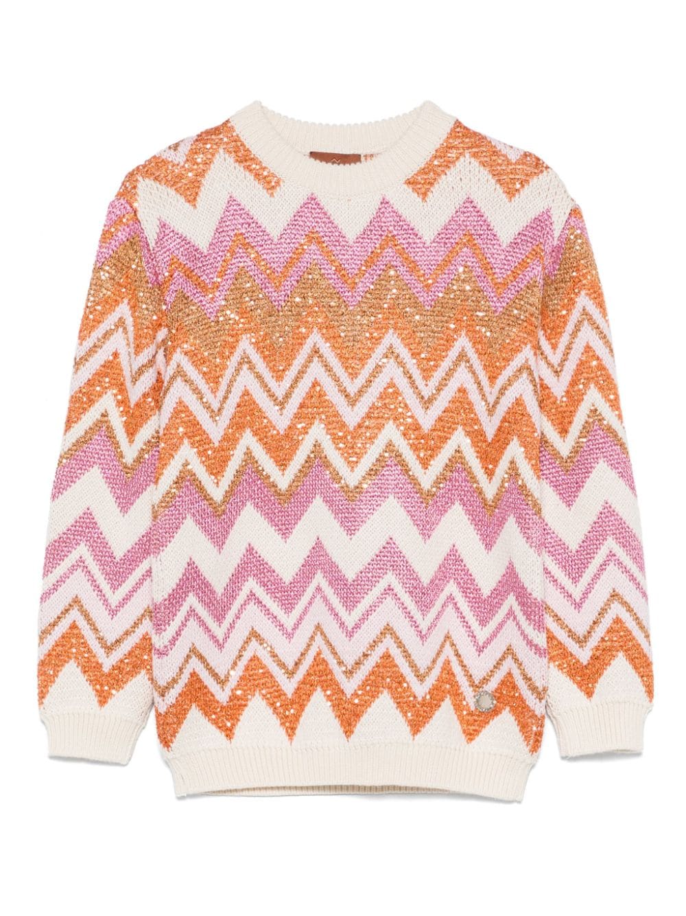 Maglione con motivo chevron - Rubino Kids