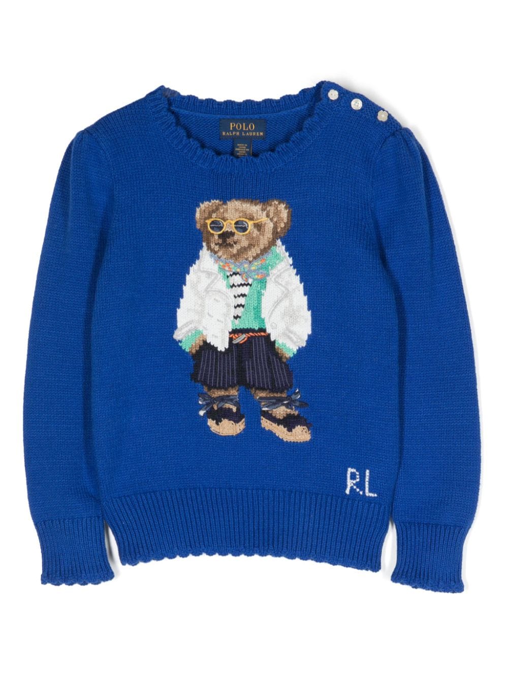 Maglione con motivo Polo - Bear - Rubino Kids