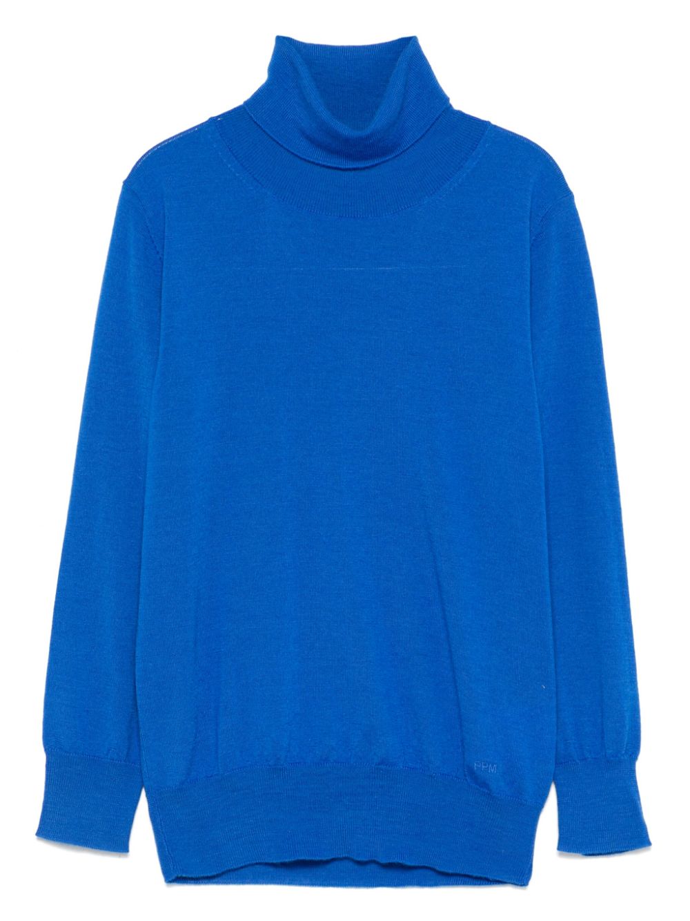 Maglione con ricamo per bambino Paolo Pecora Kids blu con collo alto - Rubino Kids