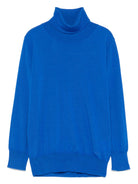 Maglione con ricamo per bambino Paolo Pecora Kids blu con collo alto - Rubino Kids