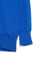 Maglione con ricamo per bambino Paolo Pecora Kids blu con collo alto - Rubino Kids