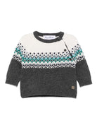 Maglione Fair Isle per neonato Tartine Et Chocolat multicolor girocollo - Rubino Kids