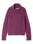 Maglione Gesperance per bambina Bonpoint viola con collo alto - Rubino Kids